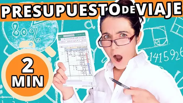 Video thumbnail for Cómo hacer un PRESUPUESTO de VIAJE con Excel 💰💰 Cuánto necesito ahorrar para viajar + CACULAR GASTOS
