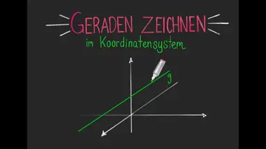 'Video thumbnail for Gerade im dreidimensionalen Koordinatensystem zeichnen'