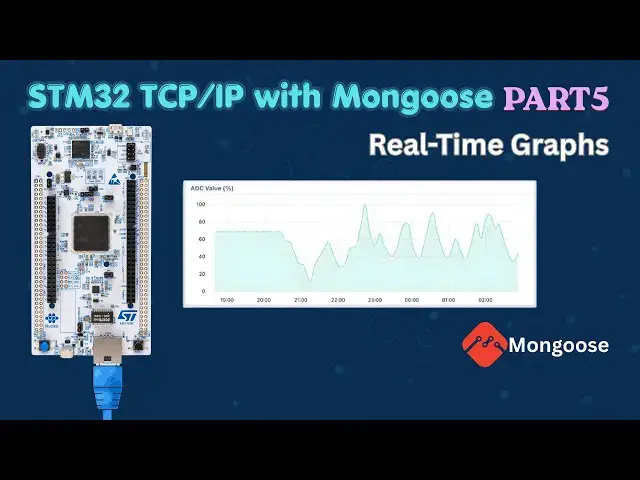 Video thumbnail for STM32 Real-Time Graph using Mongoose | Live Sensor & ADC Data on Web UI