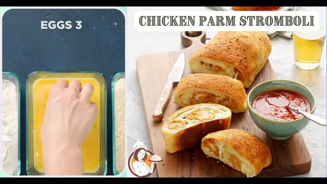 Video thumbnail for Chicken Parm Stromboli
