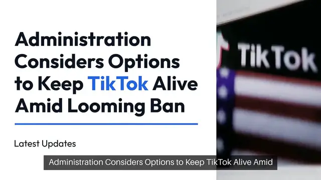 Video thumbnail for Biden Administration Considers Options to Keep TikTok Alive Amid Looming Ban | Latest Updates