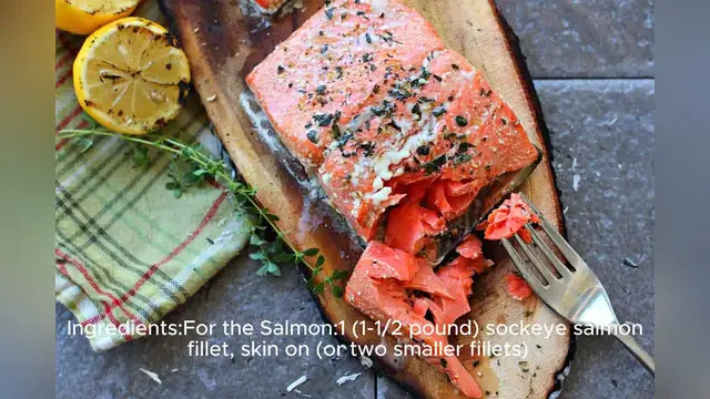 Video thumbnail for sockeye salmon recipe