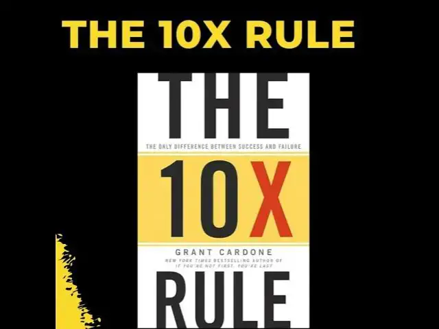 Video thumbnail for The 10X Rule Summary (Grant Cardone)