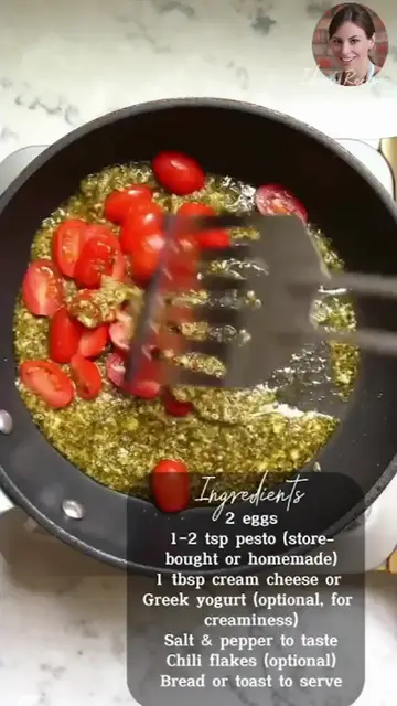 'Video thumbnail for Creamy Pesto Eggs recipe'