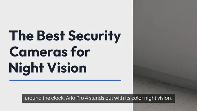 'Video thumbnail for Best Security Cameras For Night Vision'