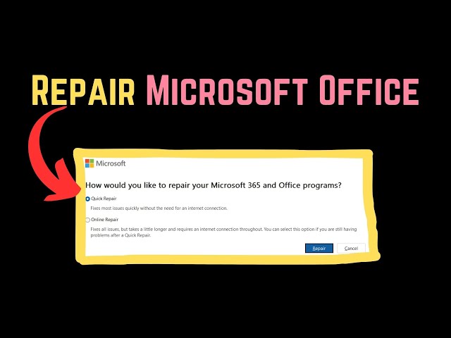 Video thumbnail for How to Repair Office on Windows 11