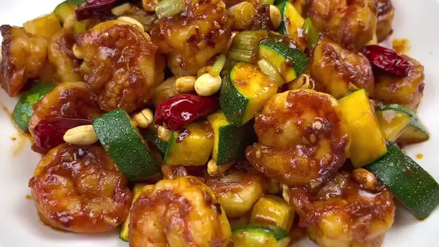 'Video thumbnail for Kung Pao Shrimp Recipe ¦ Flavorful, Tender And Juicy Shrimp Stir Fry With Vegetable (720p 60fps)'