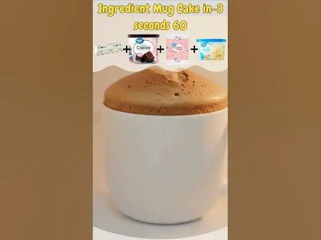 Video thumbnail for 3-Ingredient Mug Cake in 60 Seconds – Easy Dessert You’ll Crave Daily!