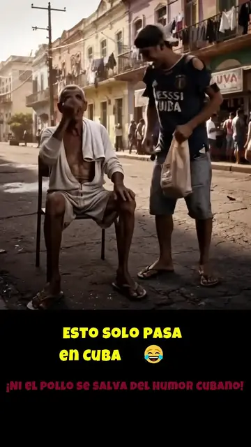 Video thumbnail for ¡Si llega el pollo, me lo como con la foto! 🇨🇺😂