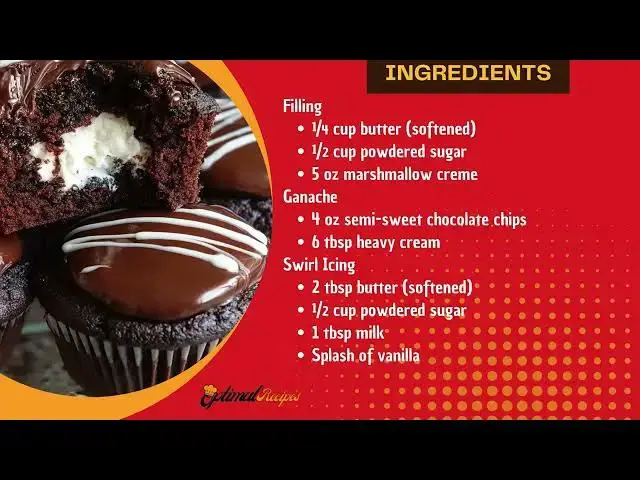 Video thumbnail for Hostess Chocolate Cupcakes – Easy Creamy Recipe