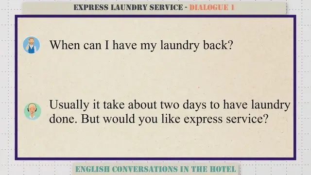 Video thumbnail for Express Laundry Service