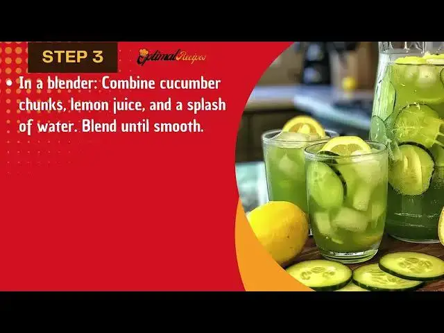 Video thumbnail for Cucumber Lemonade Recipe – Easy Summer Detox Drink