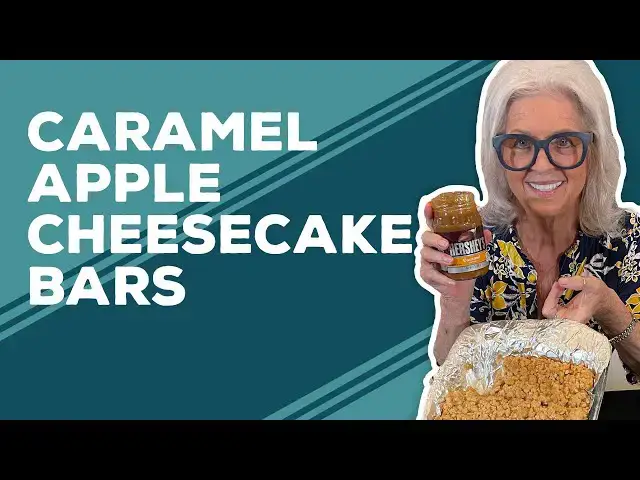 Video thumbnail for Love & Best Dishes: Caramel Apple Cheesecake Bars With Streusel Topping Recipe