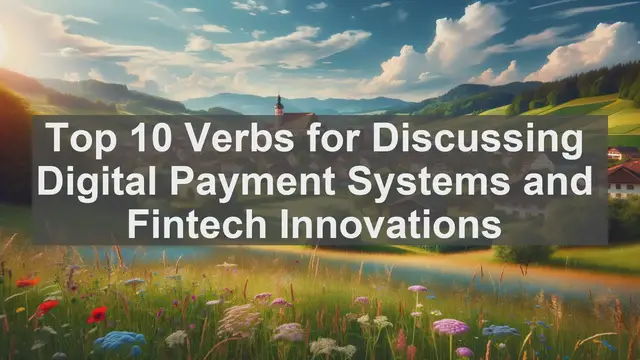Video thumbnail for Top 10 Verbs for Discussing Digital Payment Systems and Fintech Innovations