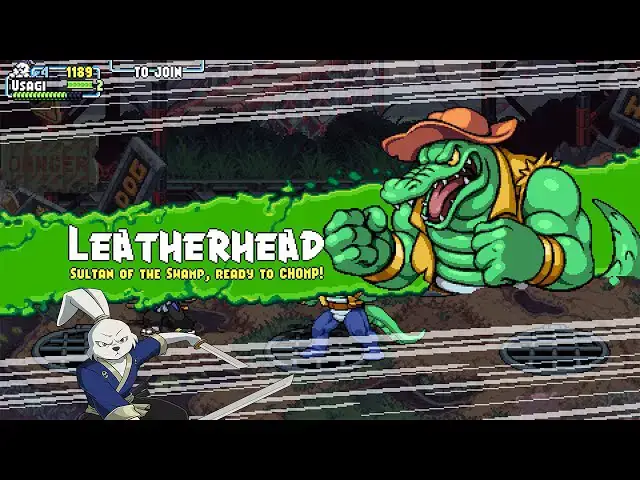 Video thumbnail for TMNT: SHREDDER'S REVENGE (LEATHERHEAD FIGHT) (USAGI YOJIMBO)