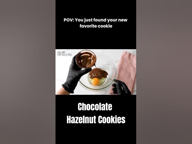 Video thumbnail for 3-Ingredient Chocolate Cookies with Crunchy Hazelnuts | Ready in 12 Minutes #cookies #asmrcooking