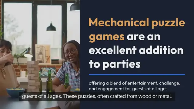 Video thumbnail for Mechanical Puzzle Games For Parties