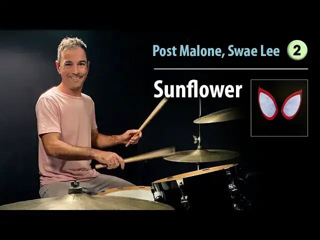 Video thumbnail for Sunflower - Post Malone, Swae Lee | Drum Cover | Drum Lesson | Fun Songs On Drums