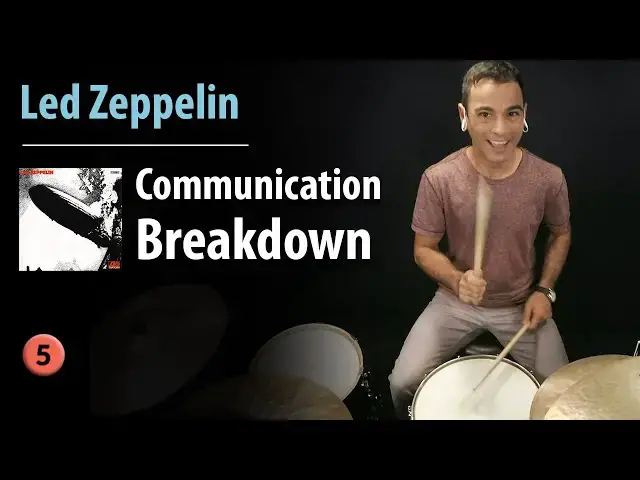 Video thumbnail for "Communication Breakdown" - Led Zeppelin | Drum Lesson | Drum Cover