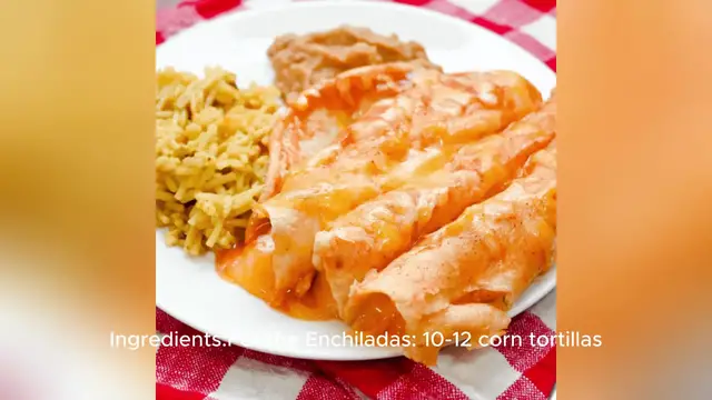 Video thumbnail for cheese enchiladas recipe