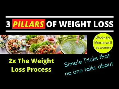 'Video thumbnail for Weight Loss - 3 Pillars of weight loss (For men and Women)'