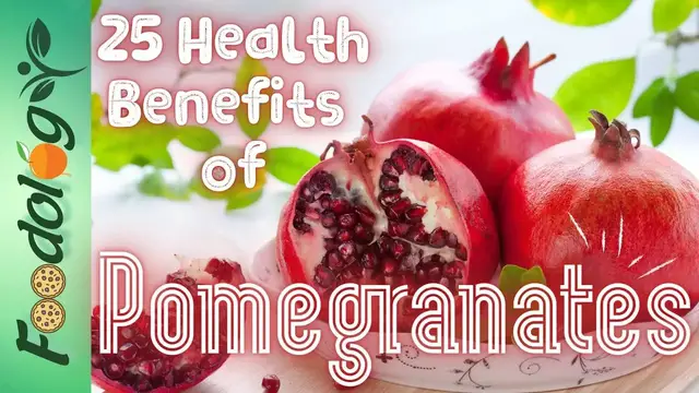 'Video thumbnail for 25 Health Benefits of Pomegranates | Foodology by Dr.'