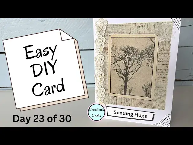 Video thumbnail for Create a Pretty Card in Minutes using Your Craft Supplies!