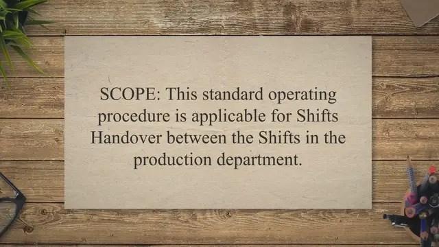 Video thumbnail for SOP for Shifts Handover between the Shifts