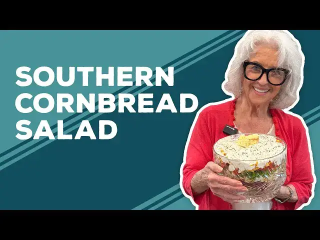Video thumbnail for Love & Best Dishes: Southern Cornbread Salad Recipe | Memorial Day Side Dish Ideas