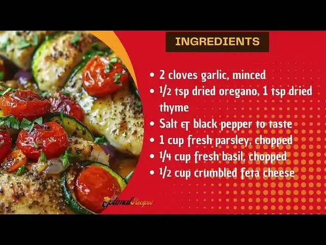 Video thumbnail for Mediterranean Chicken Zucchini Bake | Healthy Low-Carb Dinner