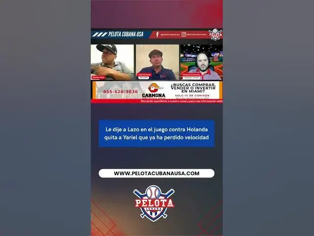 Video thumbnail for Le dije a Lazo en el juego contra Holanda quita a Yariel que ya ha perdido velocidad