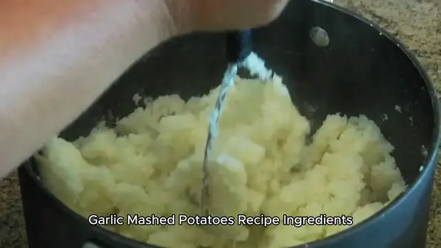 Video thumbnail for garlic mashed potatoes recipe