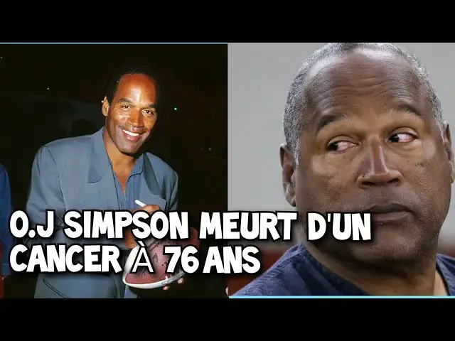 Video thumbnail for O.J Simpson surcombe au Cancer à 76 Ans