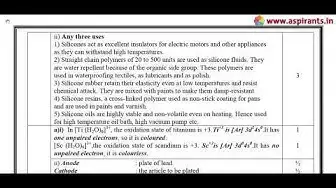 Video thumbnail for 12th Chemistry Public Exam March 2019 Answer Keys | English Medium | Team Aspirants