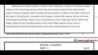 'Video thumbnail for 10th English Paper 1 Public Exam March 2019 Answer Keys'