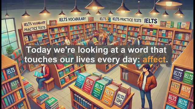 Video thumbnail for 2500 Must Know IELTS 5.5 Vocabulary - Understanding 'Affect': Improve Your English Skills