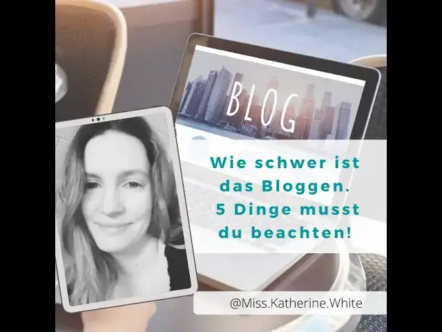Video thumbnail for Wie schwer ist das Bloggen.  5 Dinge musst du beachten!