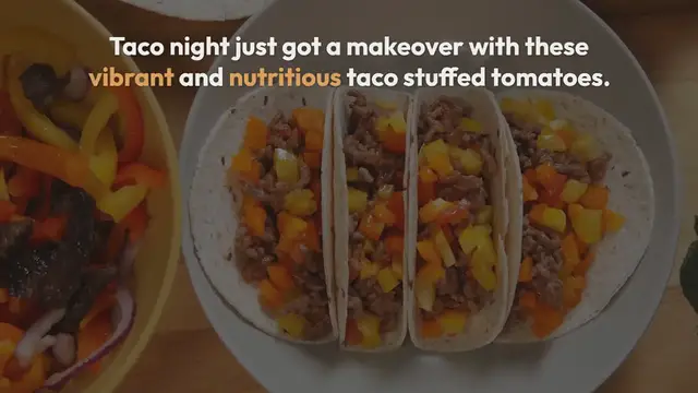 Video thumbnail for Healthy Taco Stuffed Tomatoes