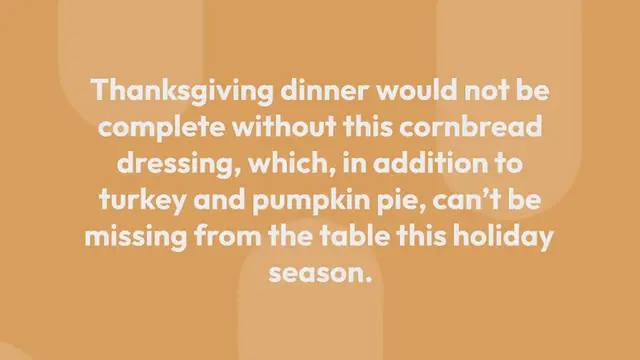 Video thumbnail for Cornbread Dressing