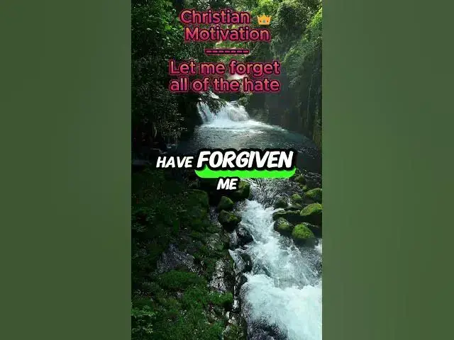 Video thumbnail for Let me forget all of the hate #christianmotivation