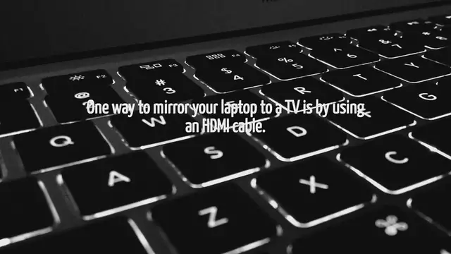 Video thumbnail for How To Mirror Laptop To Tv