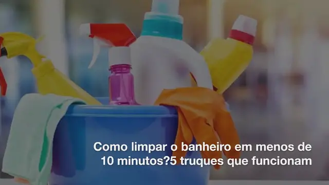 Video thumbnail for Como limpar o banheiro em menos de 10 minutos? 5 truques que funcionam
