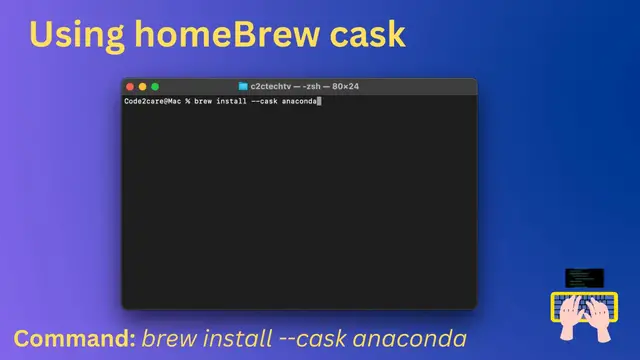 Video thumbnail for Install anaconda python on Mac using Homebrew Cask