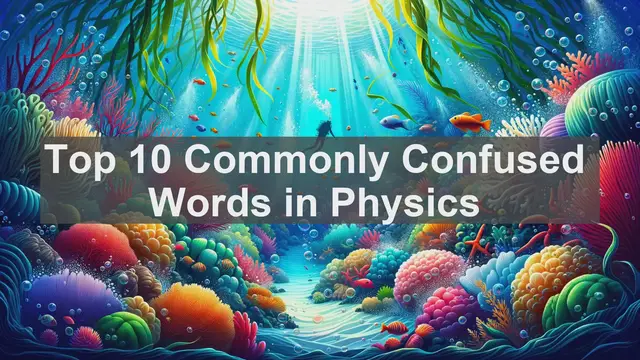 Video thumbnail for Top 10 Commonly Confused Words in Physics