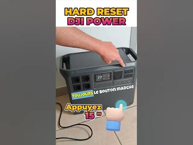 Video thumbnail for Comment réinitialiser la DJI Power 2000 (et 1000) facilement ⚡ | Astuce rapide !