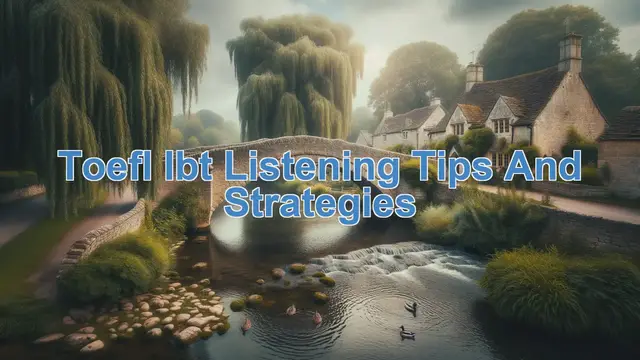 Video thumbnail for TOEFL iBT Listening Tips and Strategies