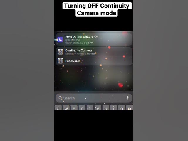 Video thumbnail for How to turn OFF Continuity Camera mode in iOS 16