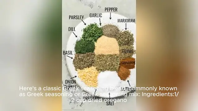 Video thumbnail for greek seasoning recipe