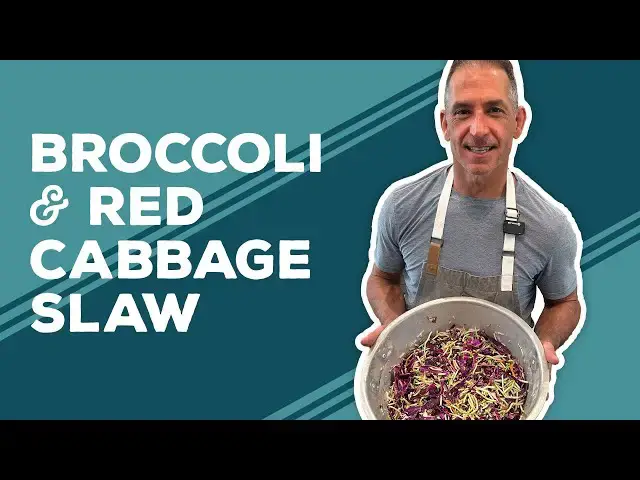 Video thumbnail for Love & Best Dishes: Broccoli and Red Cabbage Slaw Recipe | 4th of July Side Dish Ideas