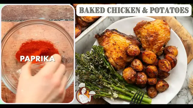 Video thumbnail for Baked Chicken _ Potatoes